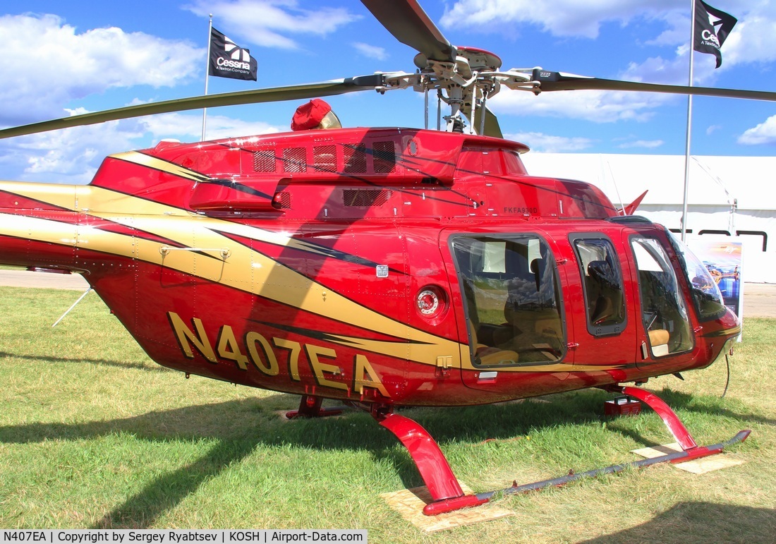 N407EA, 1997 Bell 407 C/N 53157, Oshkosh