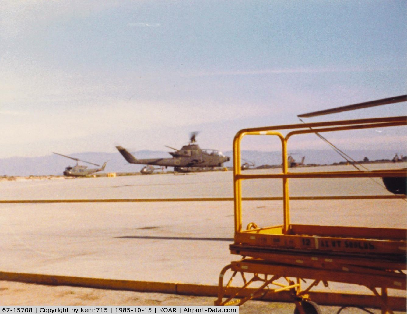 67-15708, 1967 Bell AH-1S Cobra C/N 20372, Flightline photo taxiing 67-15708