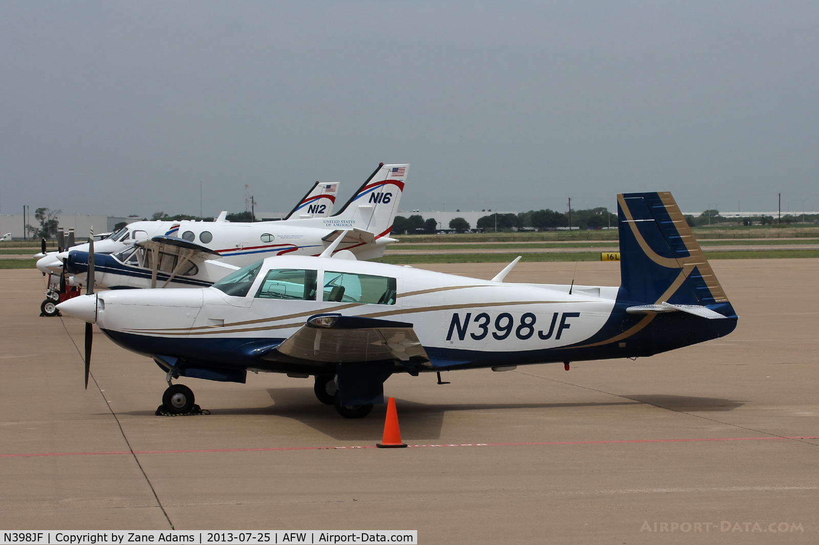 N398JF, Mooney M20K C/N 25-0398, At Alliance Airport - Ft. Worth, TX