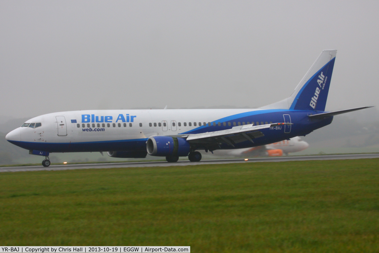 YR-BAJ, Boeing 737-430 C/N 27002, Blue Air