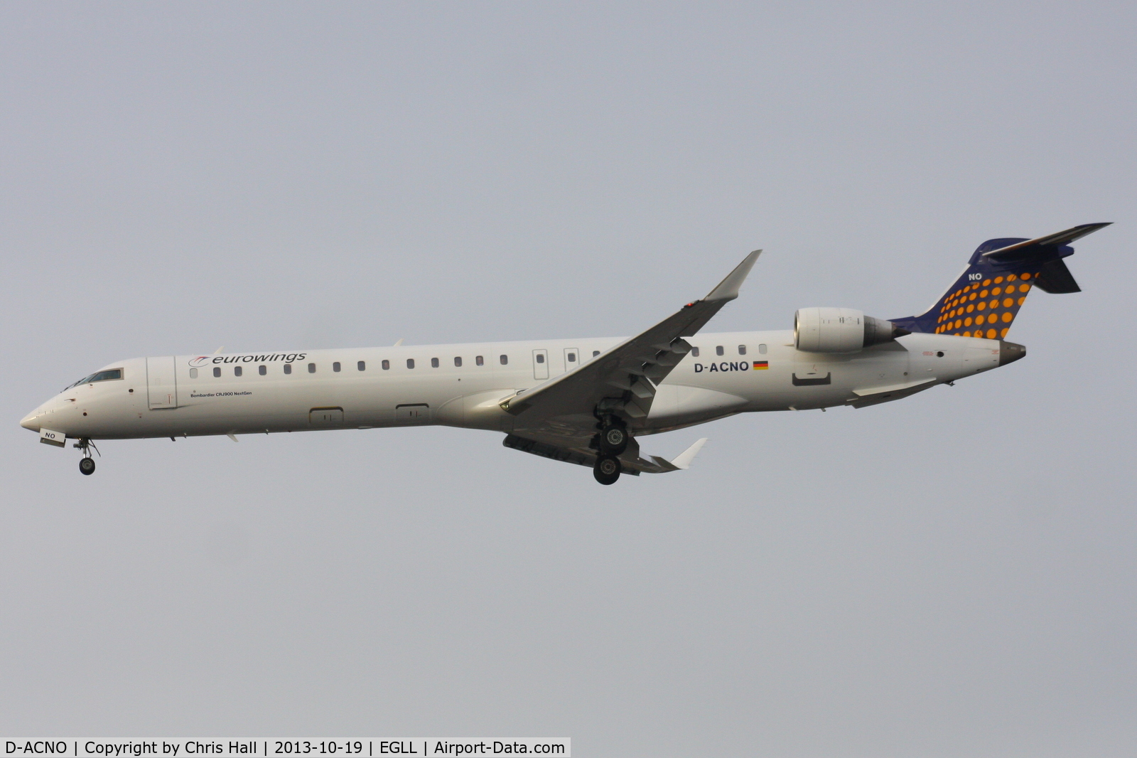 D-ACNO, 2010 Bombardier CRJ-900 NG (CL-600-2D24) C/N 15255, Eurowings