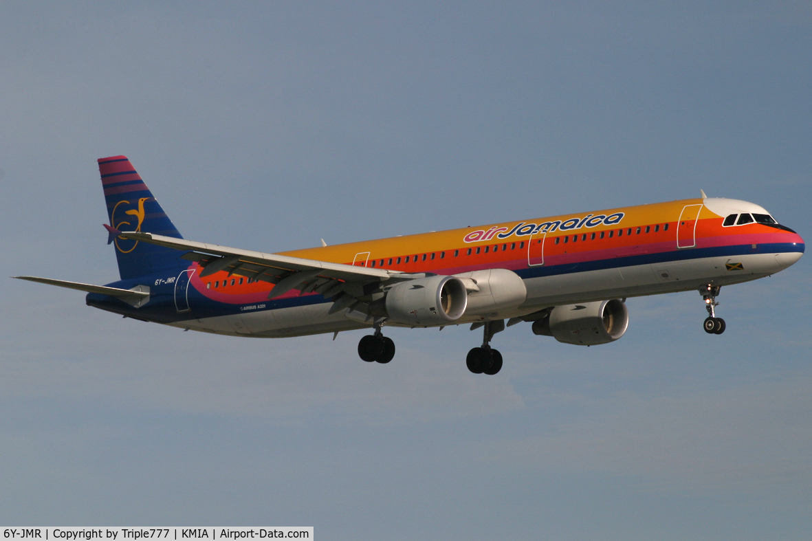 6Y-JMR, 2003 Airbus A321-211 C/N 1905, Air Jamaica