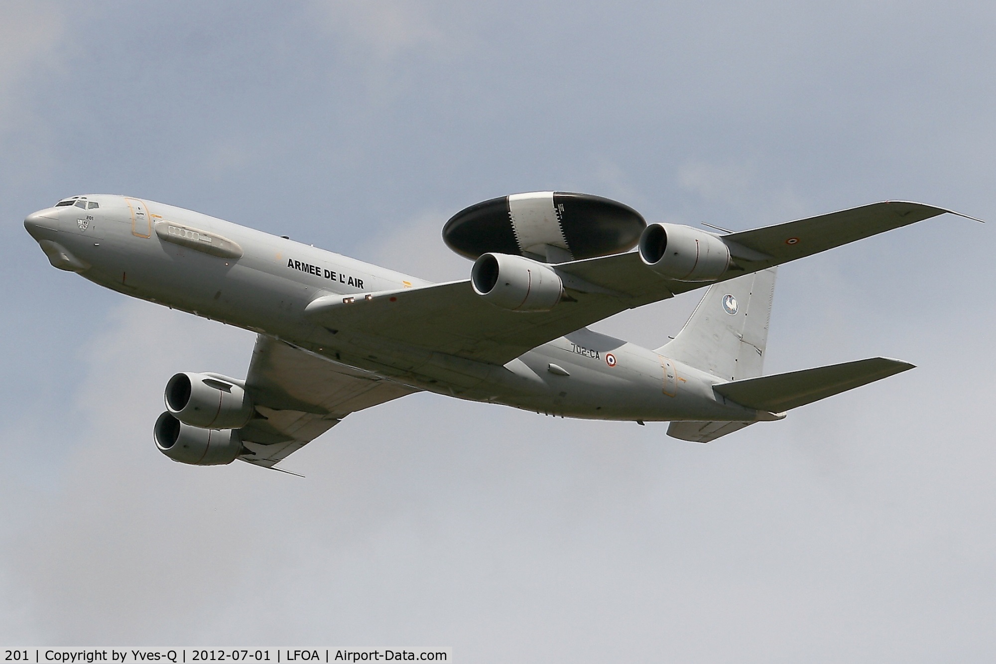 201, 1990 Boeing E-3F Sentry C/N 24115, French Air Force Boing E-3F SDCA (702-CA), Solo Display, Avord Air Base 702 (LFOA)  Air Show 2012