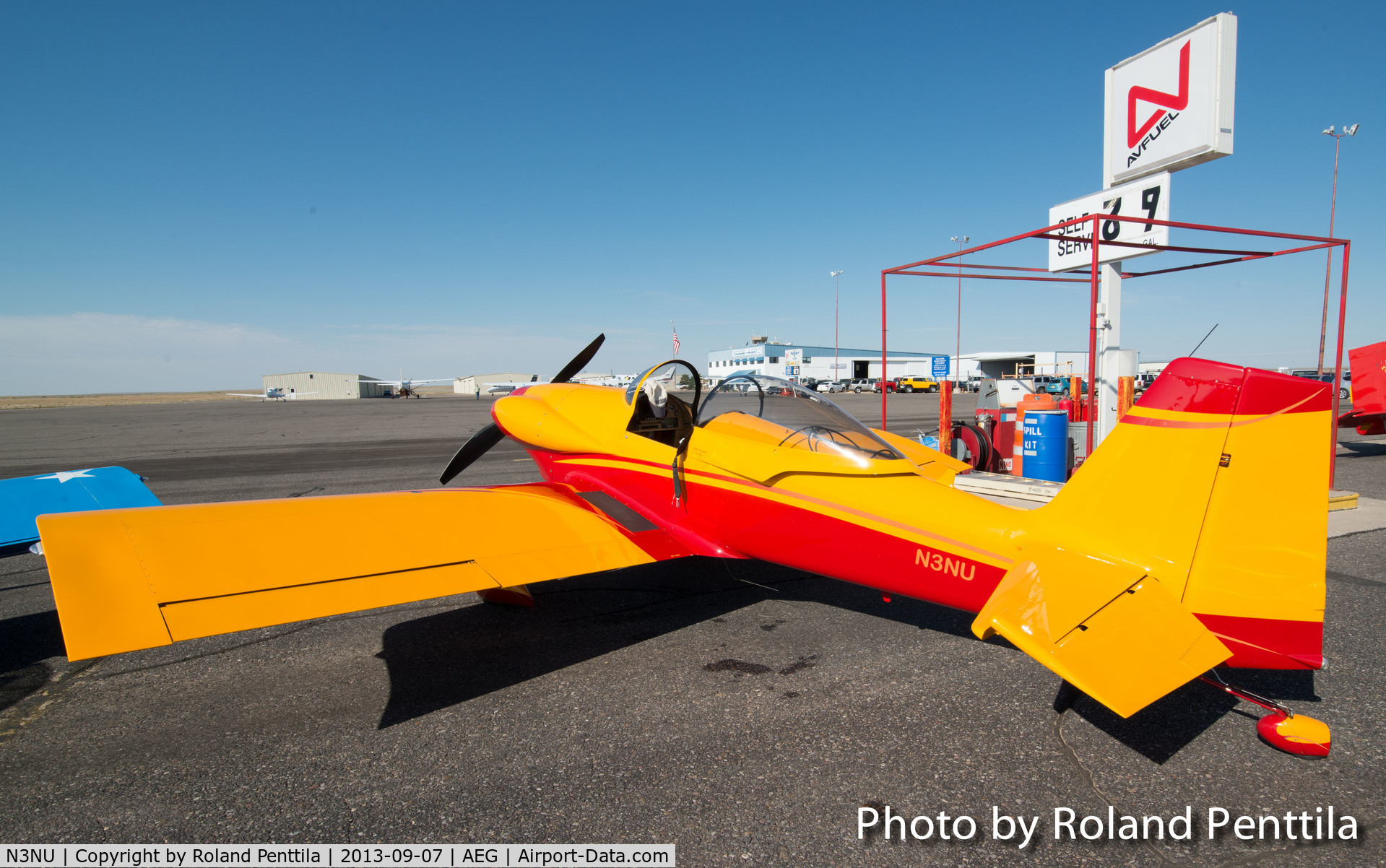 N3NU, Vans RV-3B C/N 11429, Owned by John Nystrom of Placitas, New Mexico.  This plane is part of the aerial demonstration team called 