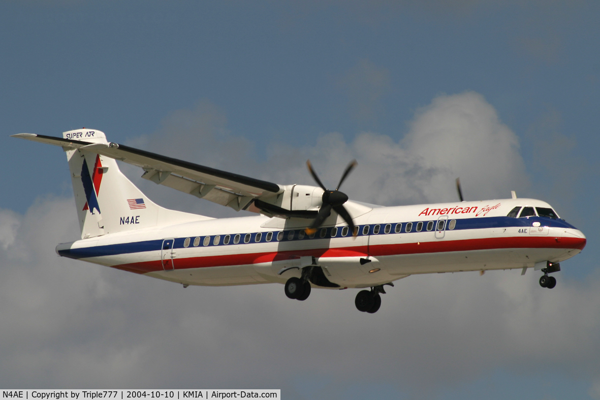 N4AE, 1991 ATR 72-212 C/N 244, American Eagle