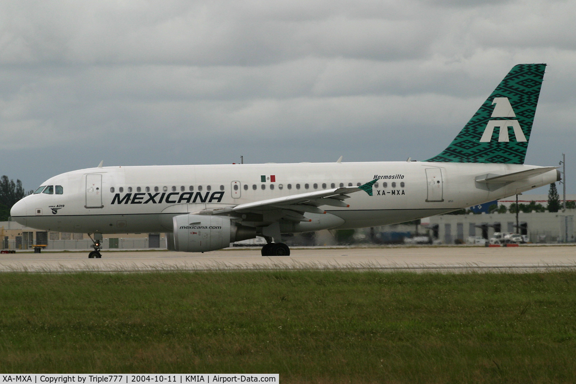 XA-MXA, 2004 Airbus A319-112 C/N 2078, Mexicana
