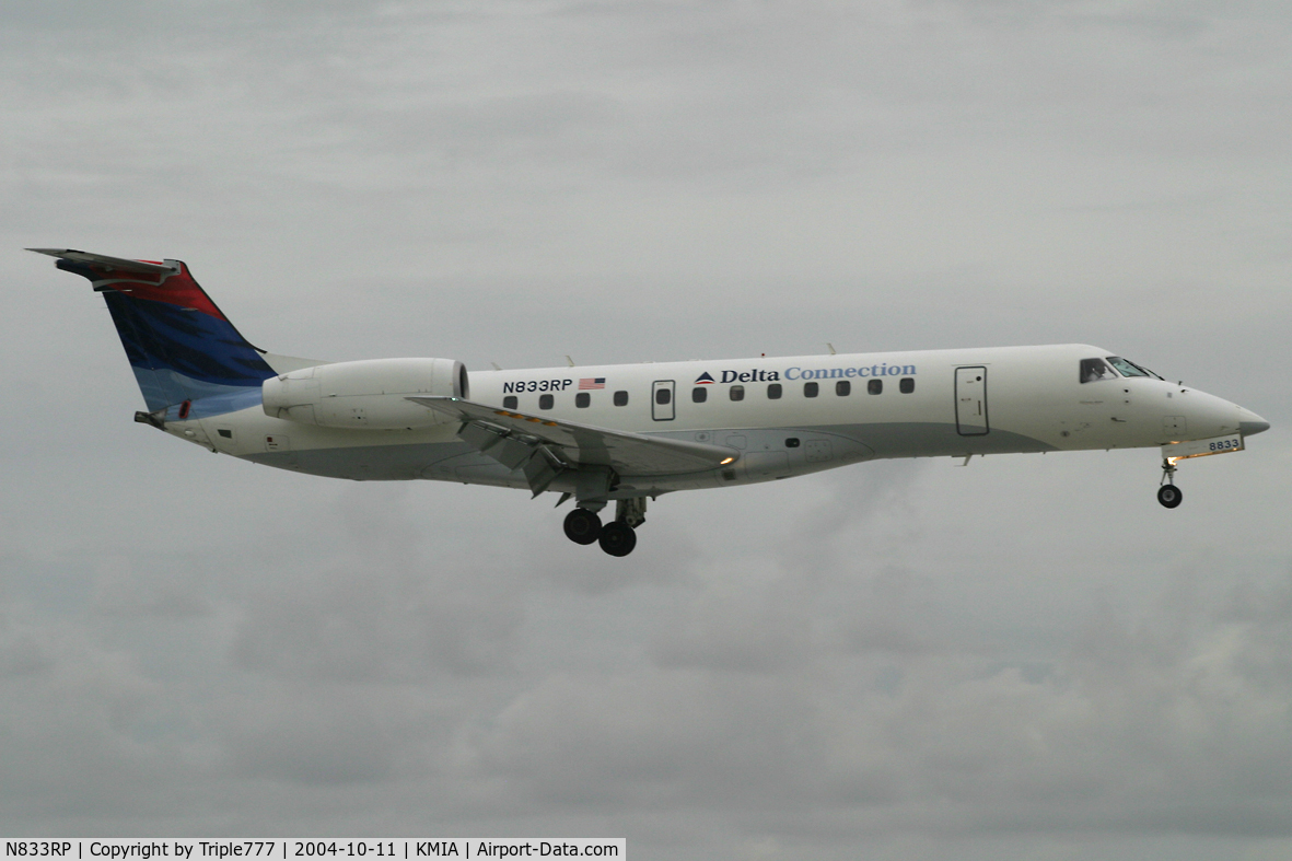 N833RP, 2003 Embraer ERJ-135LR (EMB-135LR) C/N 145687, Delta Connection