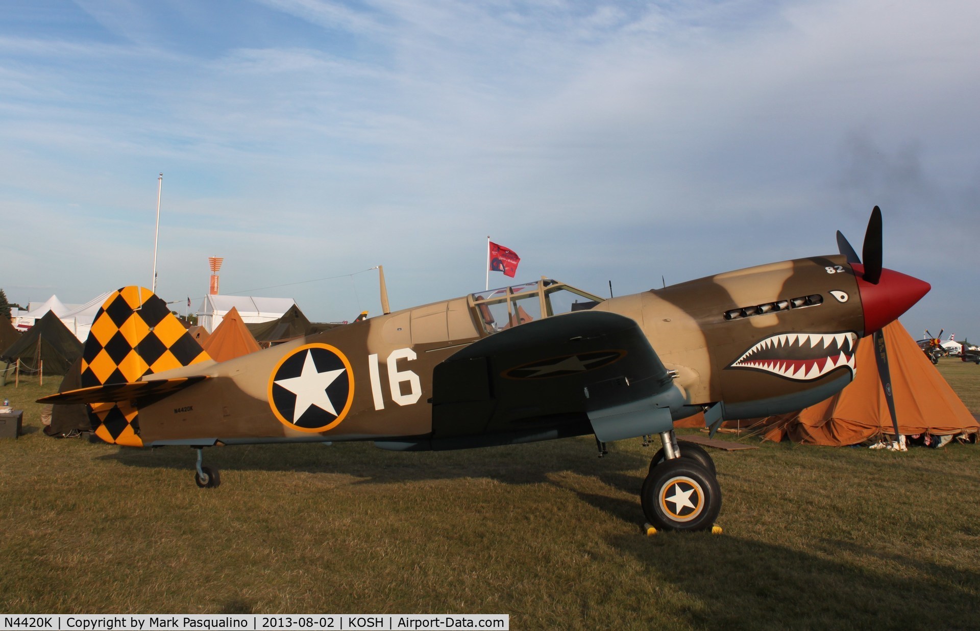 N4420K, Curtiss P-40E Warhawk C/N AK75315134, Curtiss P-40E