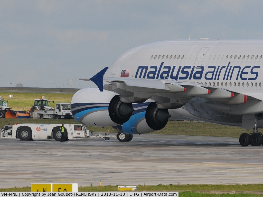 9M-MNE, 2012 Airbus A380-841 C/N 094, MAS21 CDG / KUALA LUMPUR