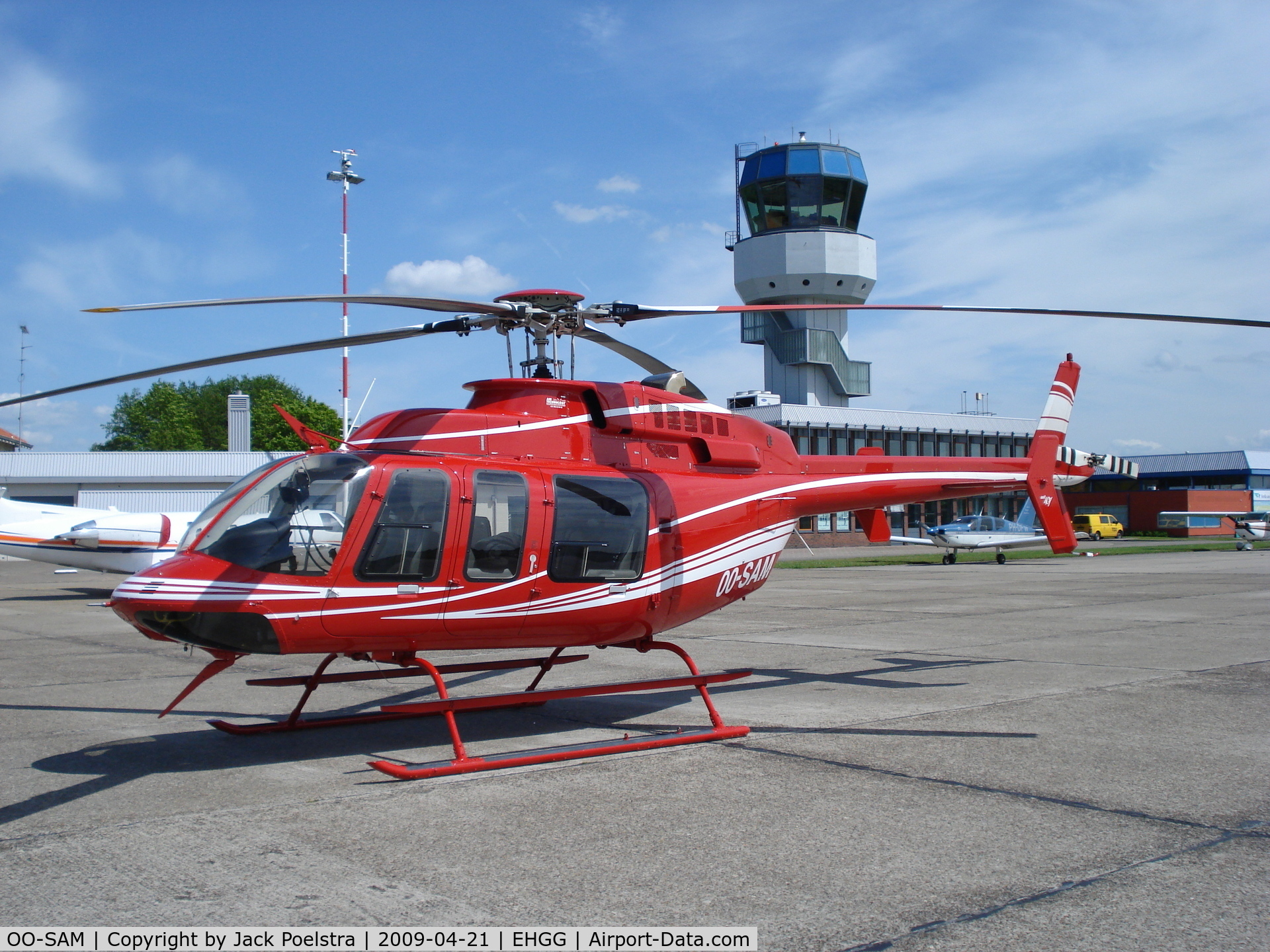 OO-SAM, 2007 Bell 407 C/N 53752, Bell 407 at Groningen airport