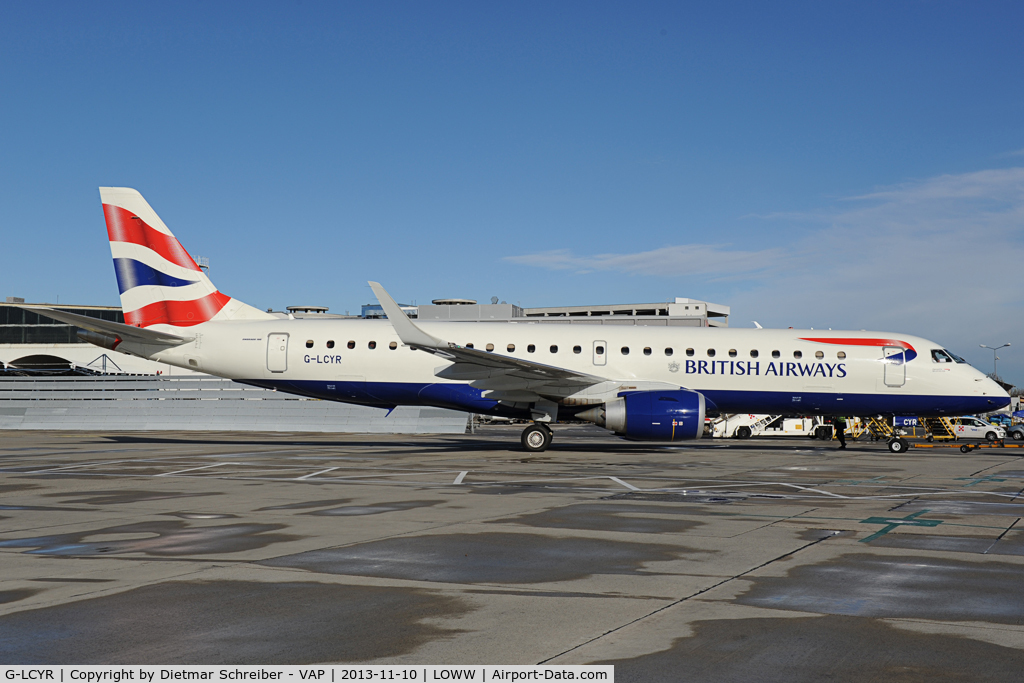 G-LCYR, 2012 Embraer 190SR (ERJ-190-100SR) C/N 19000563, British Airways Embraer 190