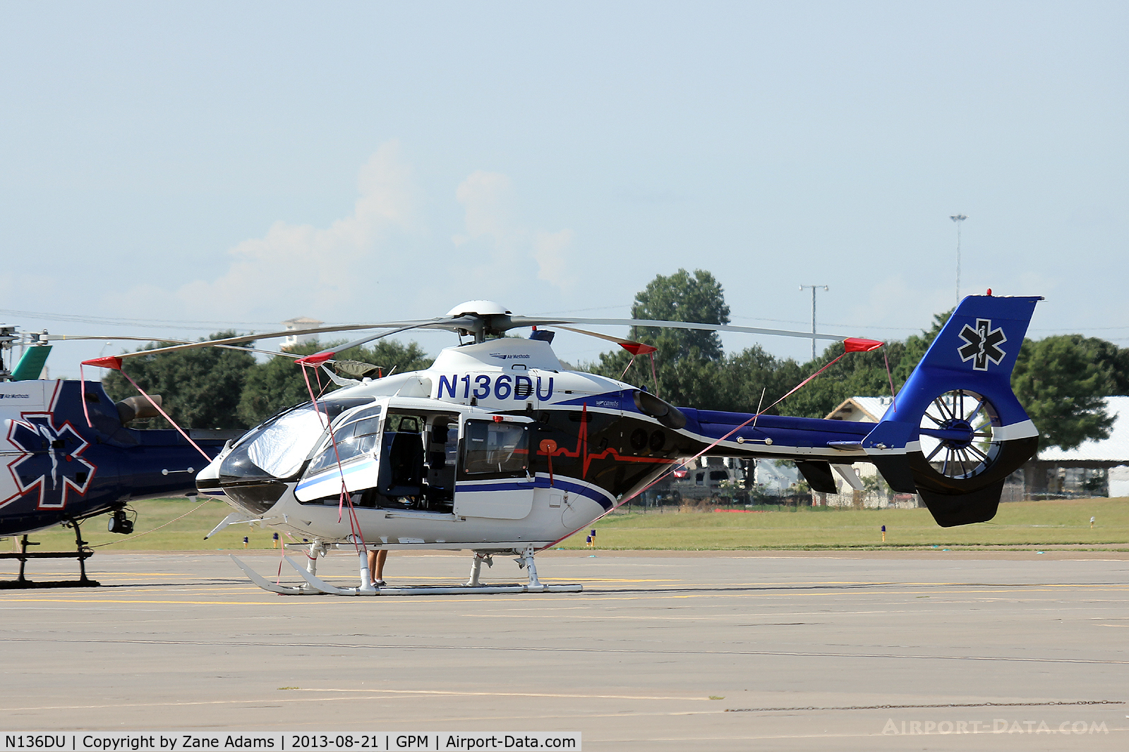 N136DU, 2007 Eurocopter EC-135T-2+ C/N 0578, At Grand Prairie Municipal