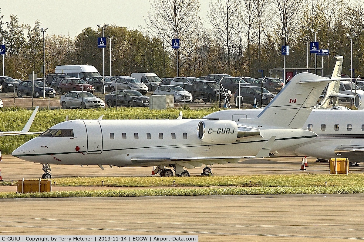 C-GURJ, 2007 Bombardier Challenger 605 (CL-600-2B16) C/N 5721, 2007 Bombardier CL-600-2B16, c/n: 5721 at Luton