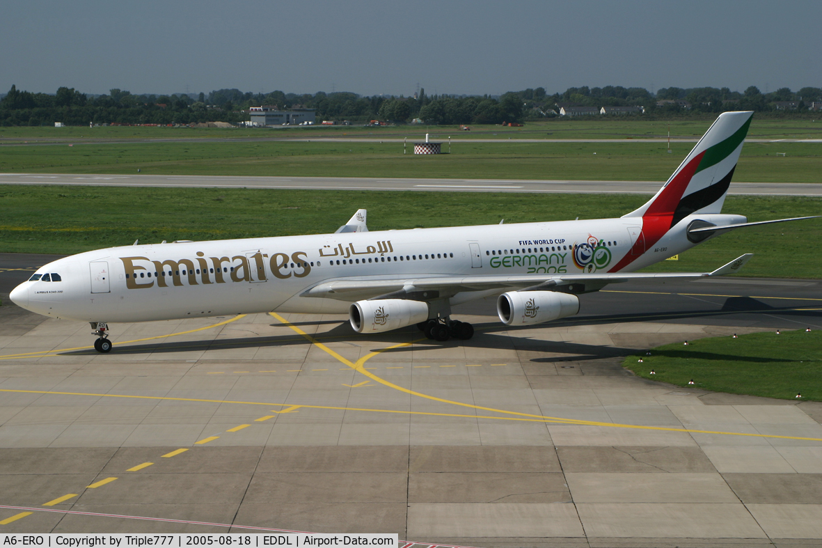 A6-ERO, 1997 Airbus A340-313 C/N 163, Emirates