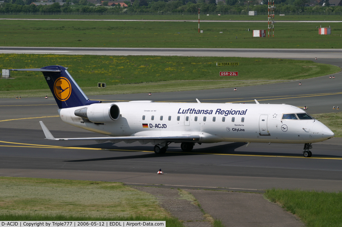 D-ACJD, 1996 Canadair CRJ-100LR (CL-600-2B19) C/N 7135, Lufthansa Regional