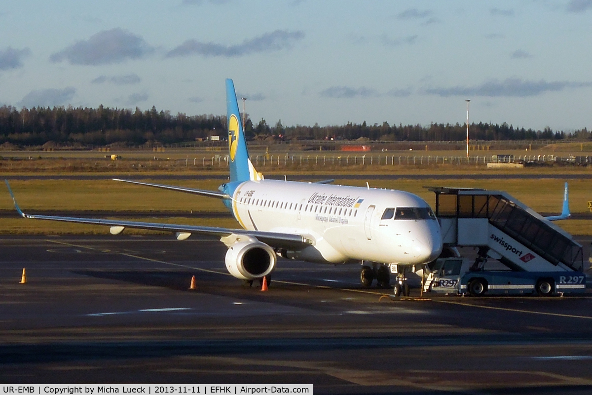 UR-EMB, 2012 Embraer 190STD (ERJ-190-100) C/N 19000501, At Vantaa