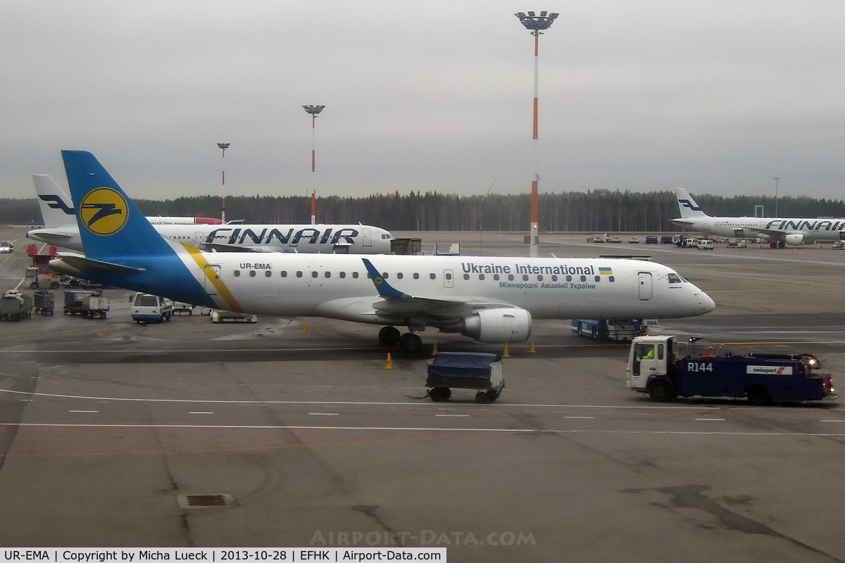 UR-EMA, 2011 Embraer 190LR (ERJ-190-100LR) C/N 19000494, At Vantaa