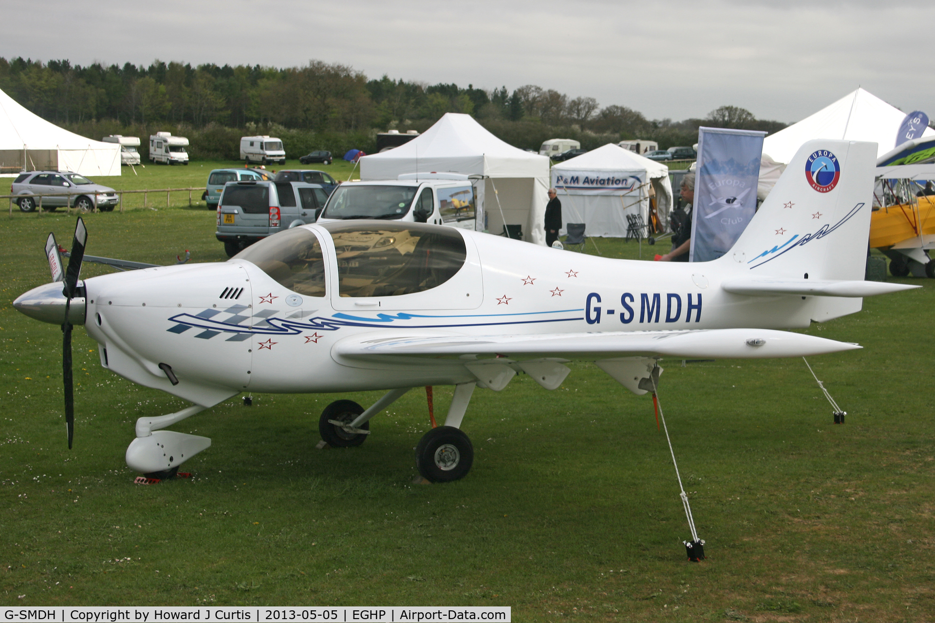 G-SMDH, 2006 Europa XS Tri-Gear C/N PFA 247-13367, Privately owned. At the Microlight Trade Fair.