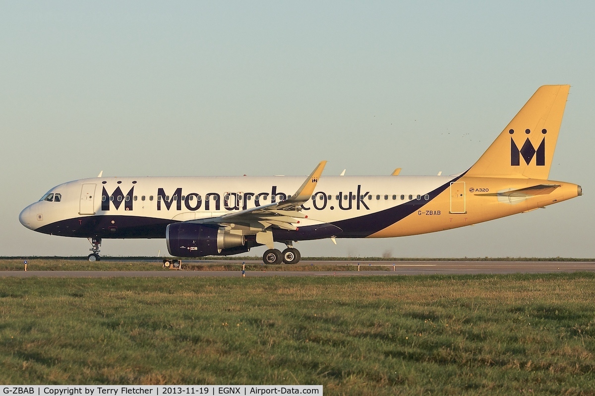 G-ZBAB, 2013 Airbus A320-214 C/N 5581, 2013 Airbus A320-214, c/n: 5581 of Monarch Airlines