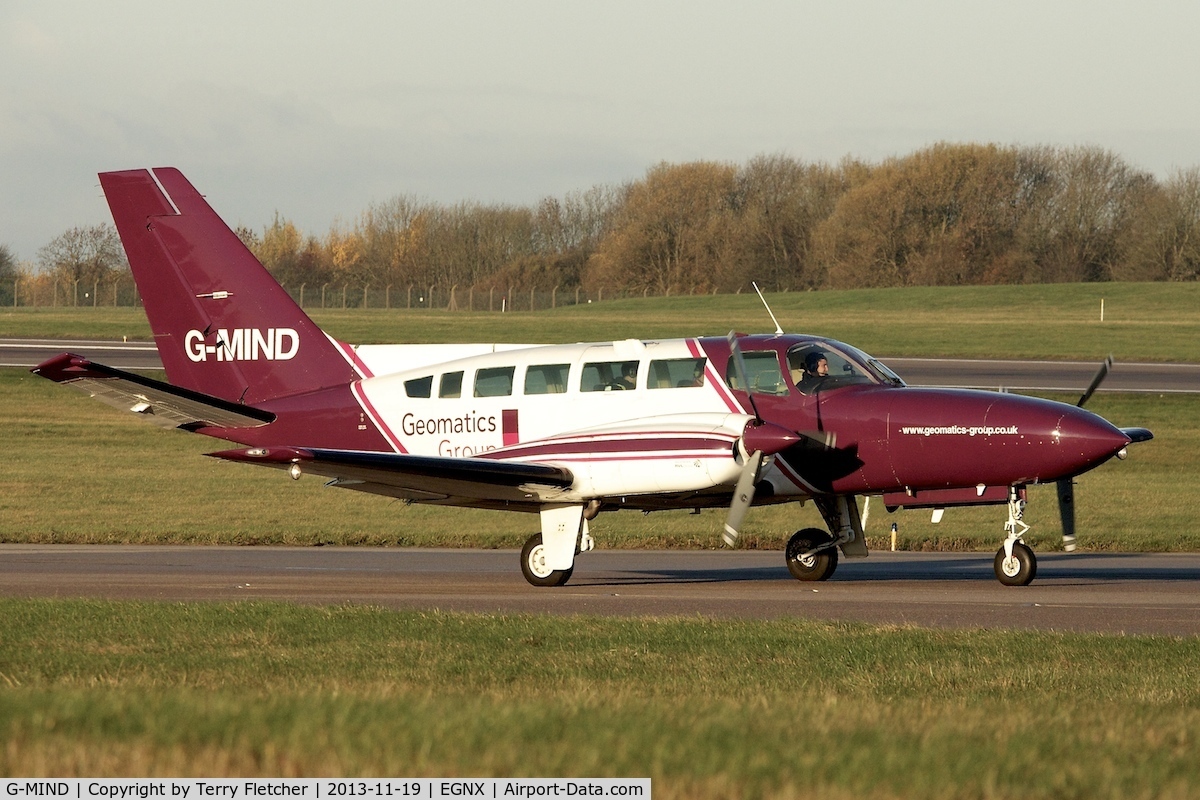 G-MIND, 1976 Cessna 404 Titan C/N 404-0004, 1976 Cessna 404, c/n: 404-0004 at East Midlands