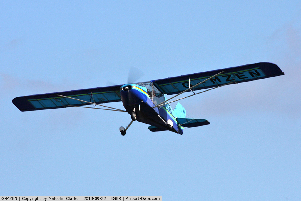 G-MZEN, 1996 Rans S-6ESD Coyote II C/N PFA 204-12823, Rans S6-ESD at The Real Aeroplane Club's Helicopter Fly-In, Breighton Airfield, September 2013.