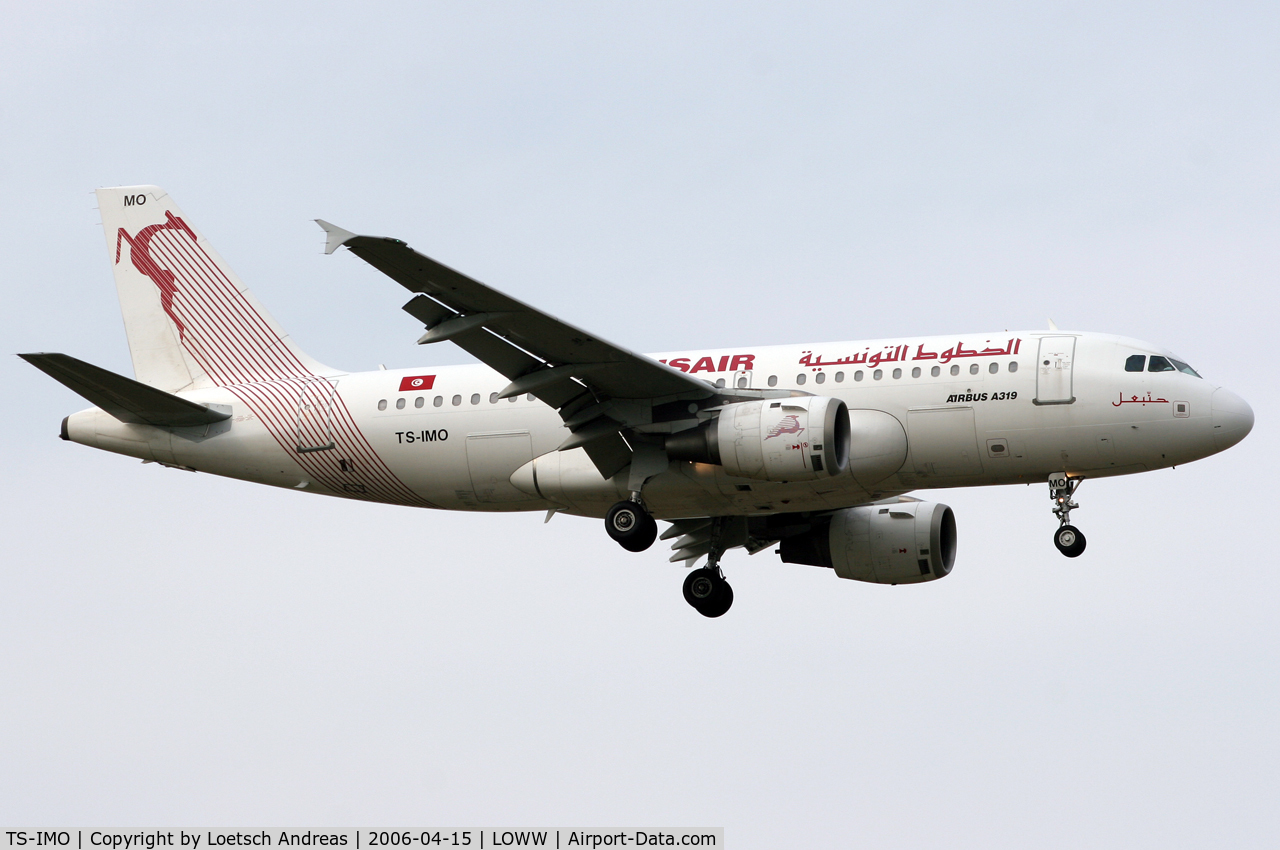 TS-IMO, 2001 Airbus A319-114 C/N 1479, Tunis Air