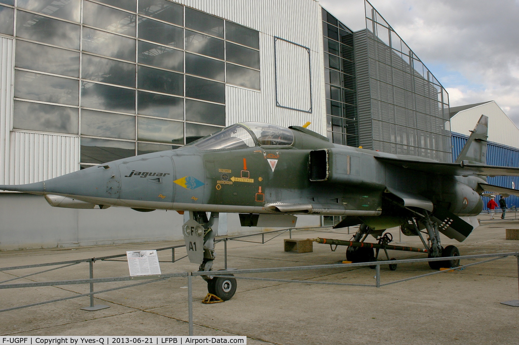 F-UGPF, Sepecat Jaguar A C/N A1, Sepecat Jaguar A (cn A1), Static Display Air & Space Museum Paris-Le Bourget (LFPB)