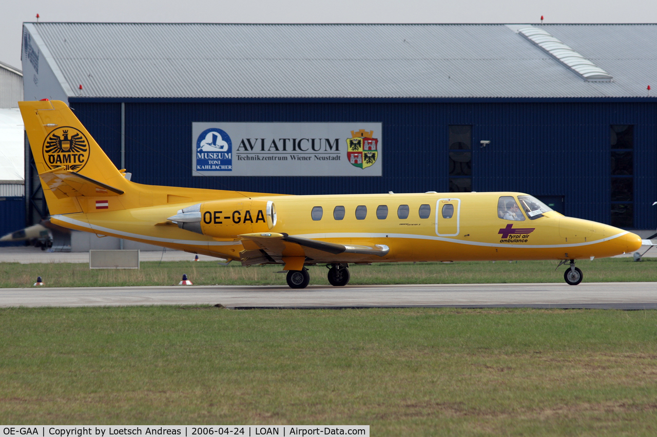 OE-GAA, Cessna 560 Citation V C/N 560-0111, Tyrolean Air Ambulance