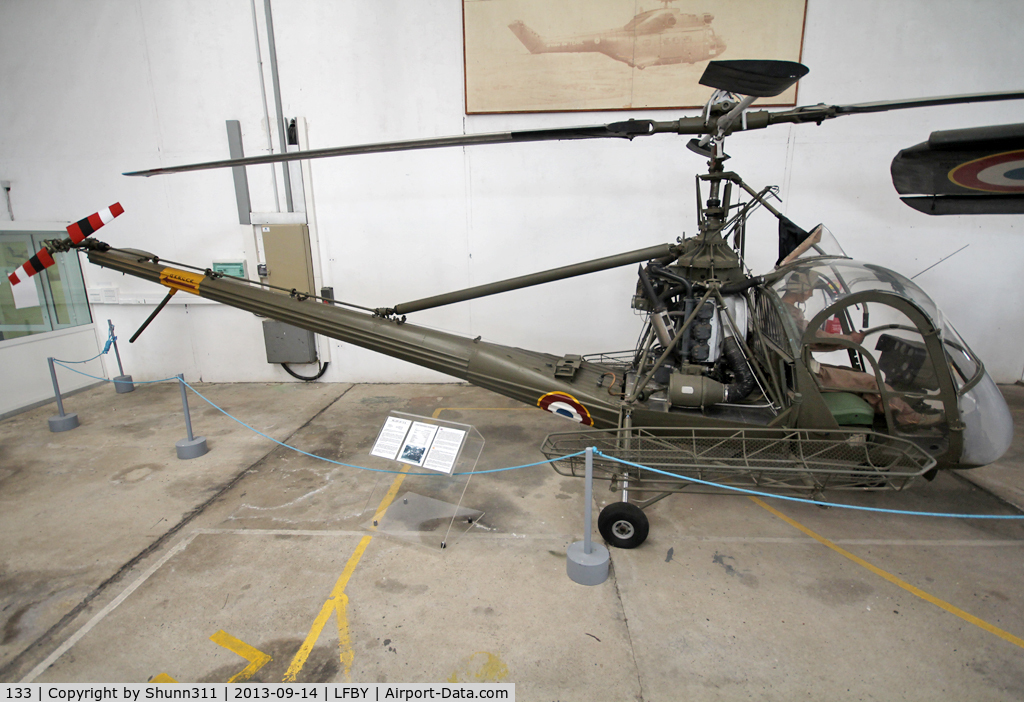 133, Hiller UH-12A C/N 133, Preserved inside Dax ALAT Museum...