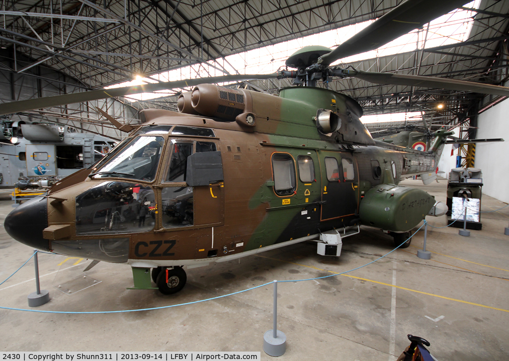 2430, Aérospatiale AS-532UL Cougar Horizon C/N 2430, Preserved inside Dax ALAT Museum...