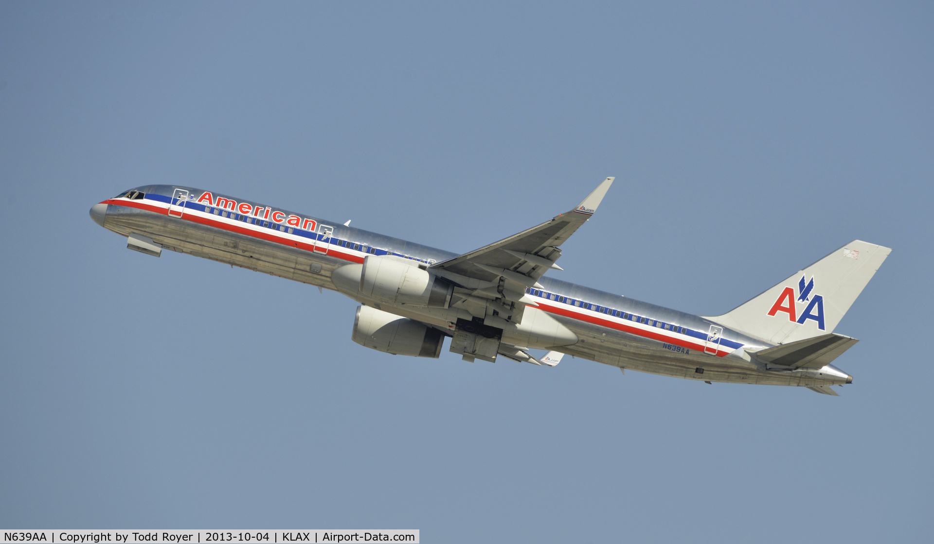 N639AA, 1991 Boeing 757-223 C/N 24597, Departing LAX