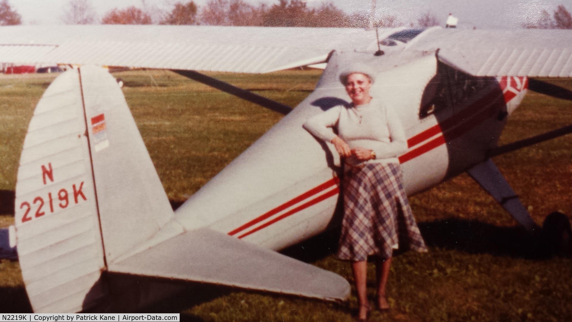 N2219K, 1947 Silvaire Luscombe 8A C/N 4946, Pic of Mom when I owned this 2219K