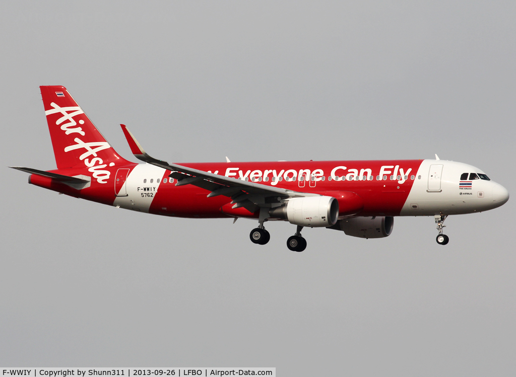 F-WWIY, 2013 Airbus A320-216 C/N 5762, C/n 5762 - To be HS-BBF