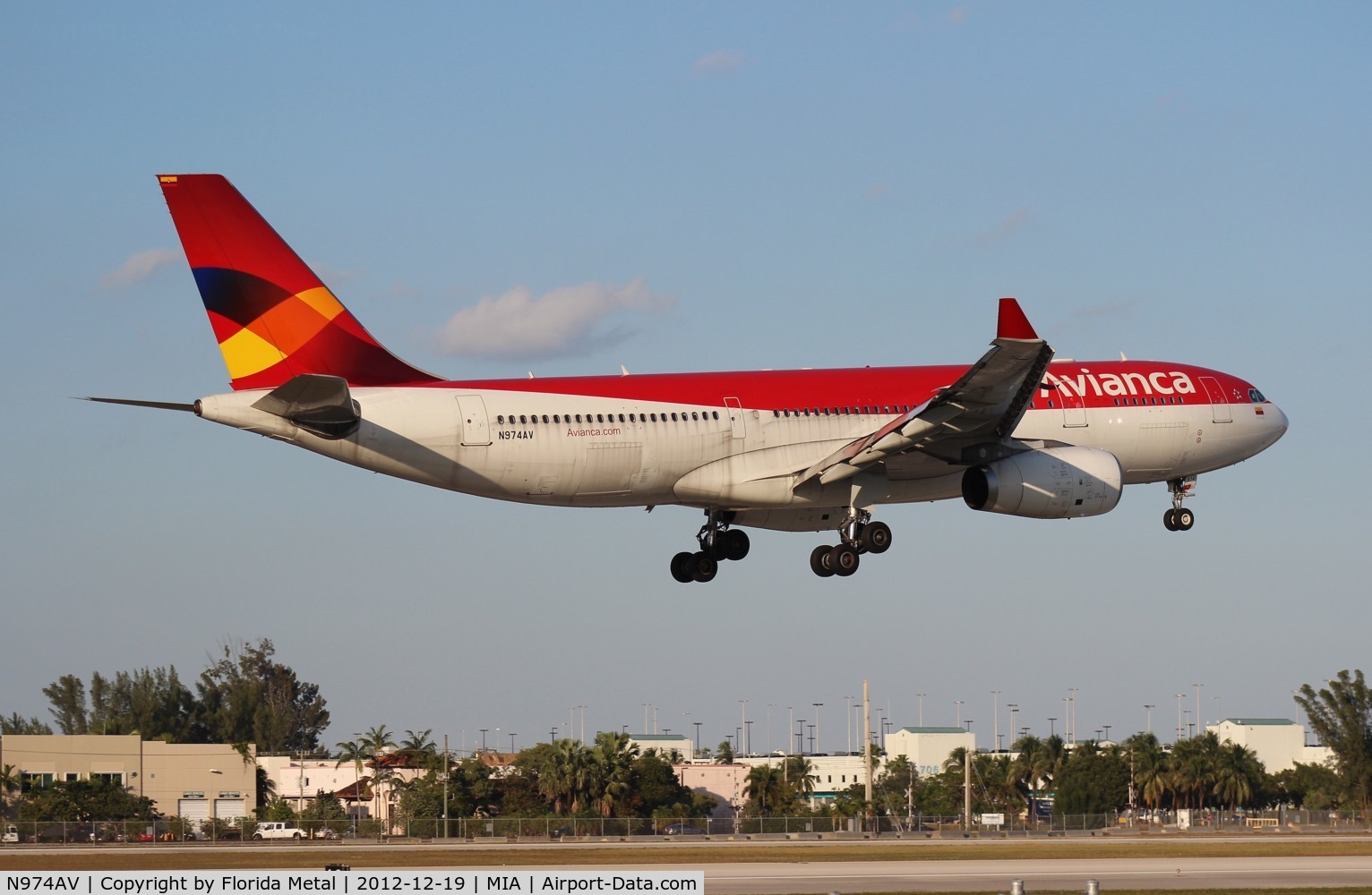 N974AV, 2011 Airbus A330-243 C/N 1208, Avianca A330-200