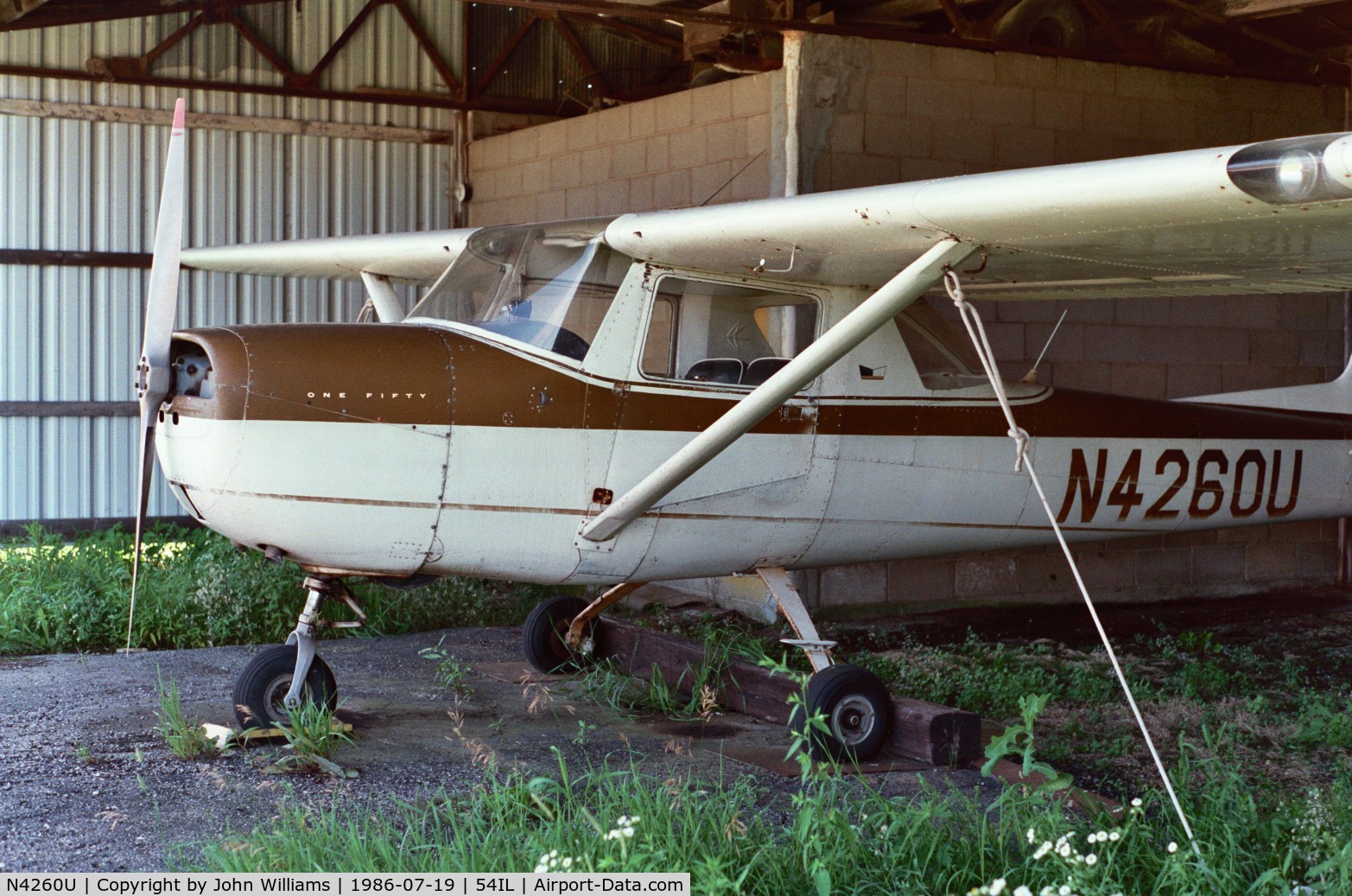 N4260U, 1963 Cessna 150D C/N 15060260, At Streator, IL.