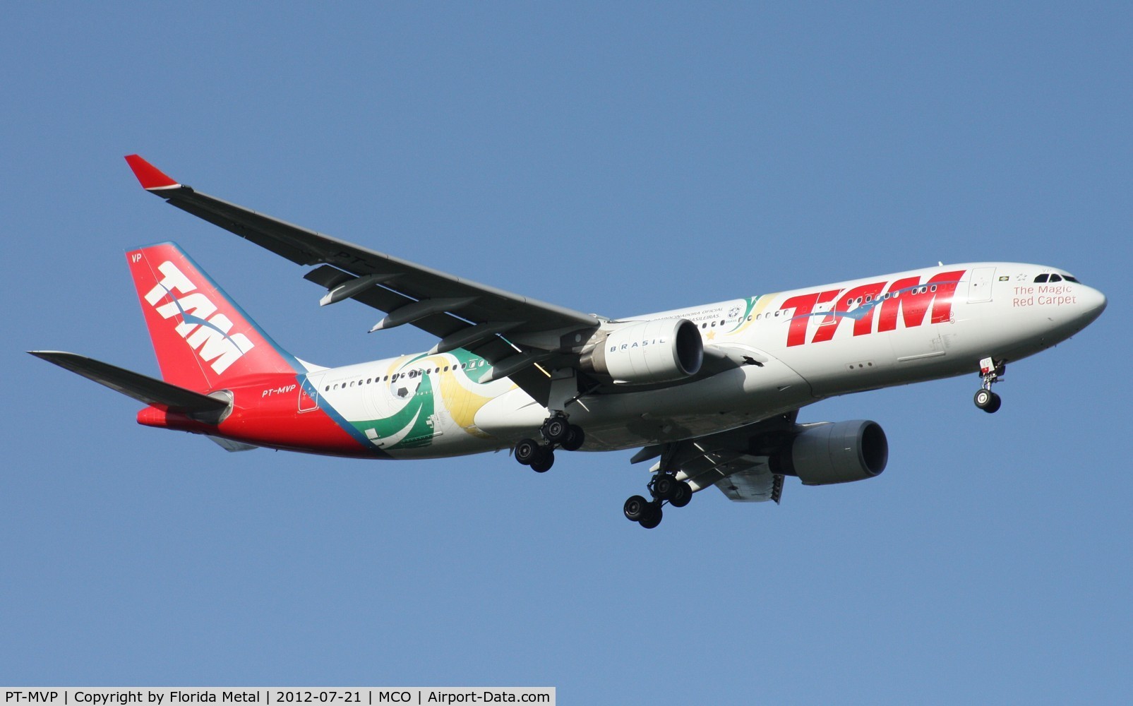 PT-MVP, 2008 Airbus A330-223 C/N 961, TAM Futbol colors A330 (unfortunately has since been repainted into regular colors)