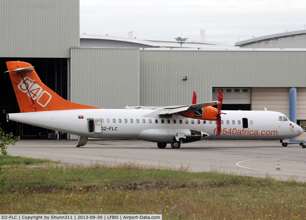 D2-FLC, 1996 ATR 72-202 C/N 483, On maintenance at Latecoere Aeroservice...