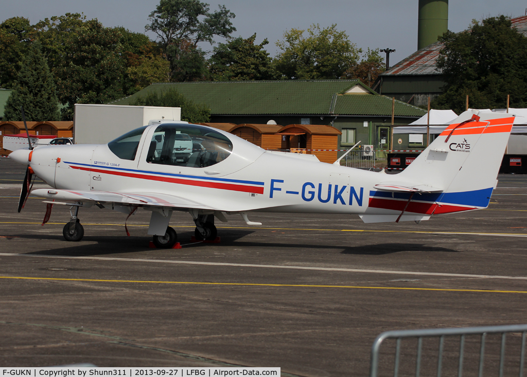 F-GUKN, 2008 Grob G-120A C/N 85048, Displayed during LFBG Spotter Day 2013