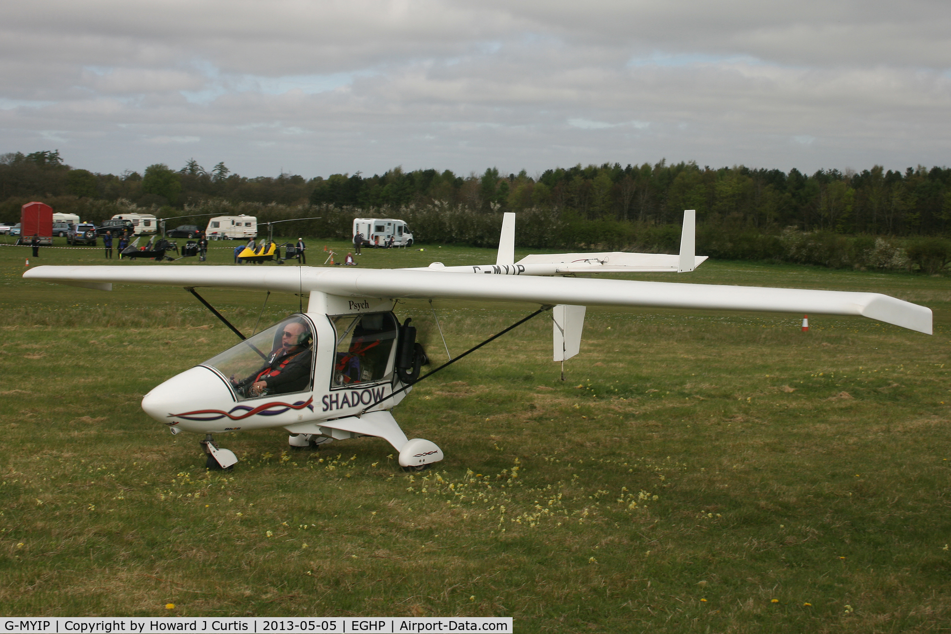 G-MYIP, 1993 CFM Shadow Series DD C/N K198, Privately owned. At the Microlight Trade Fair.
