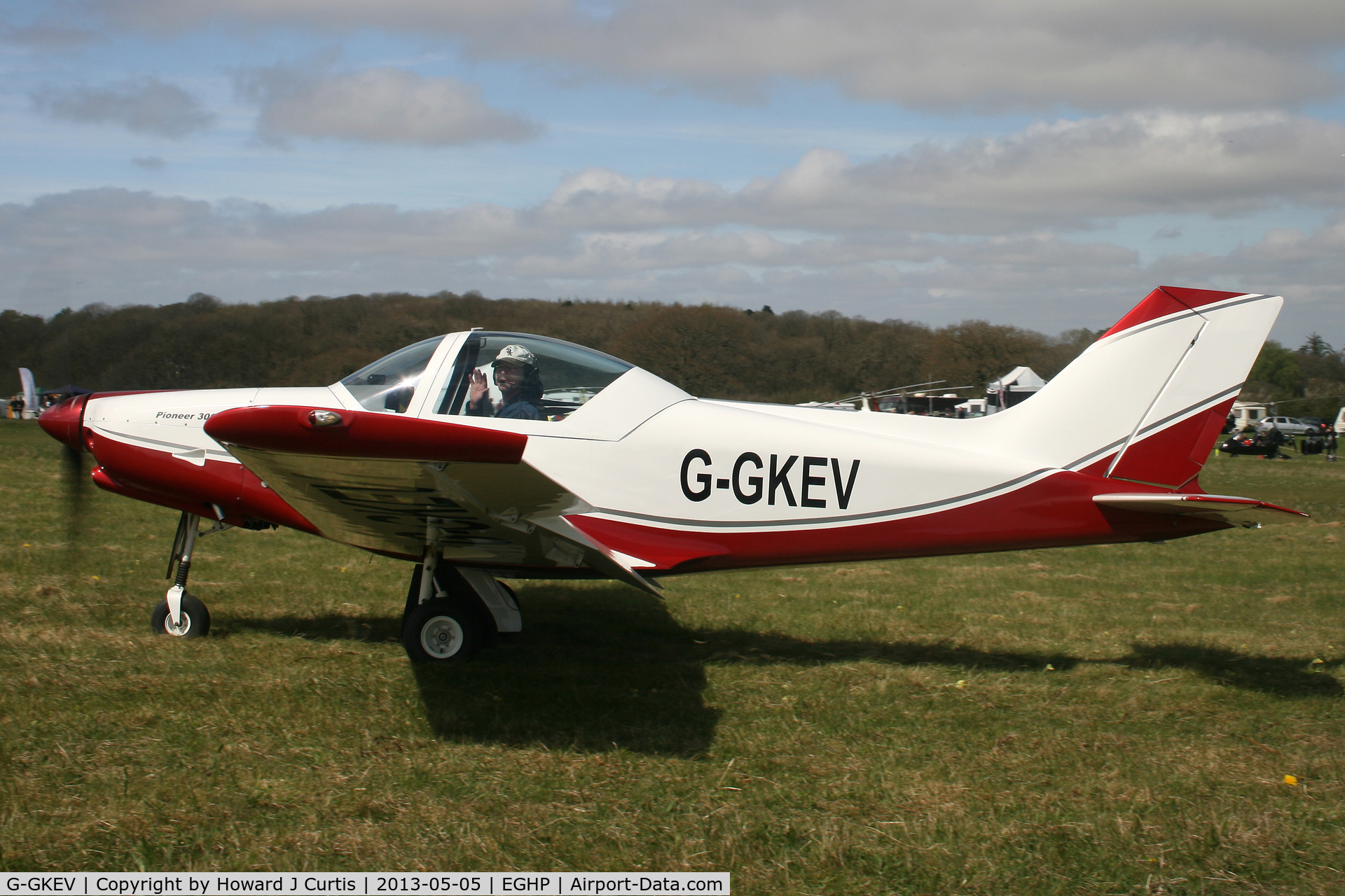 G-GKEV, 2010 Alpi Aviation Pioneer 300 Hawk C/N LAA 330A-14965, Privately owned. At the Microlight Trade Fair.