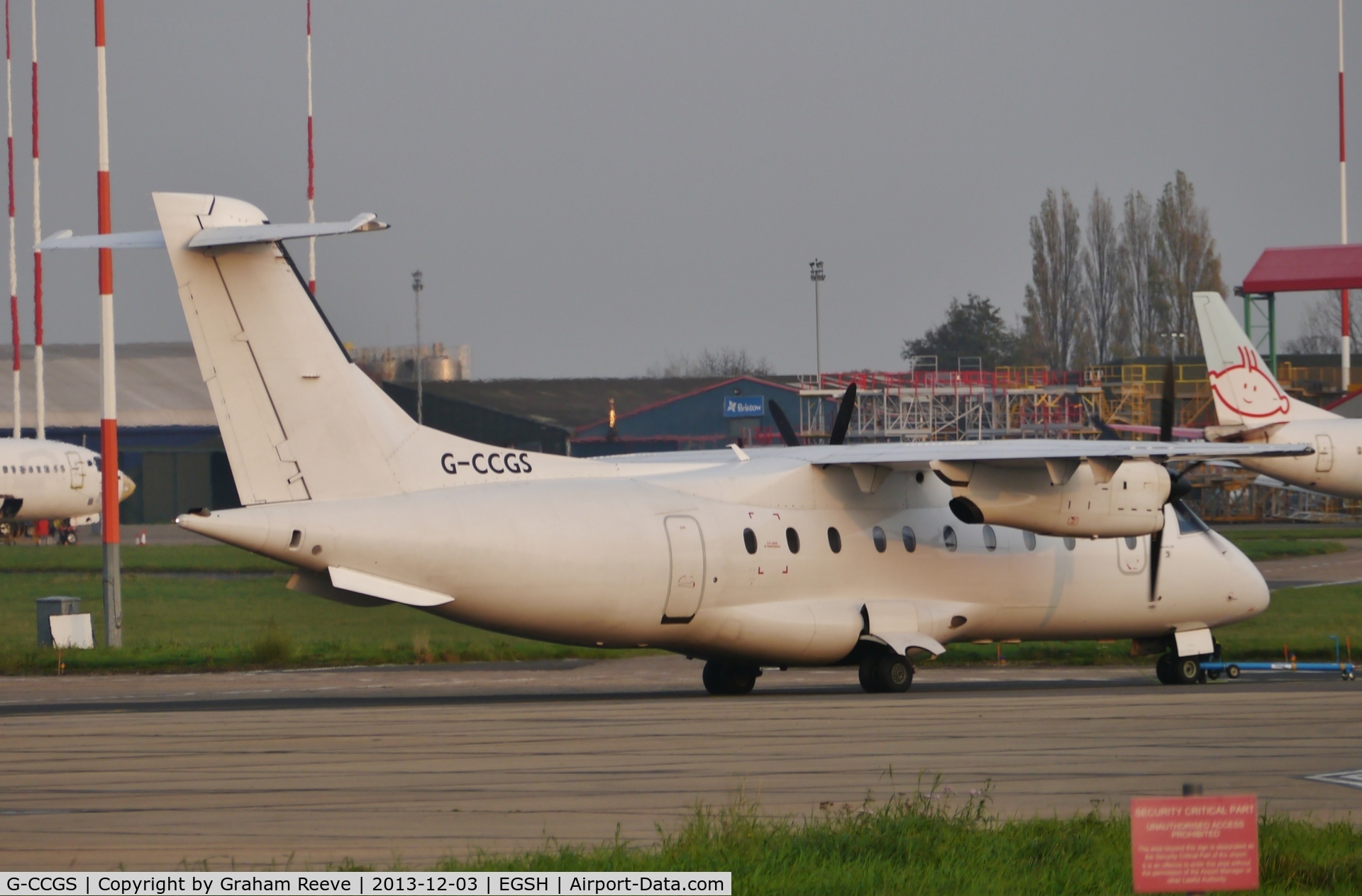 G-CCGS, 1998 Dornier 328-100 C/N 3101, About to depart.