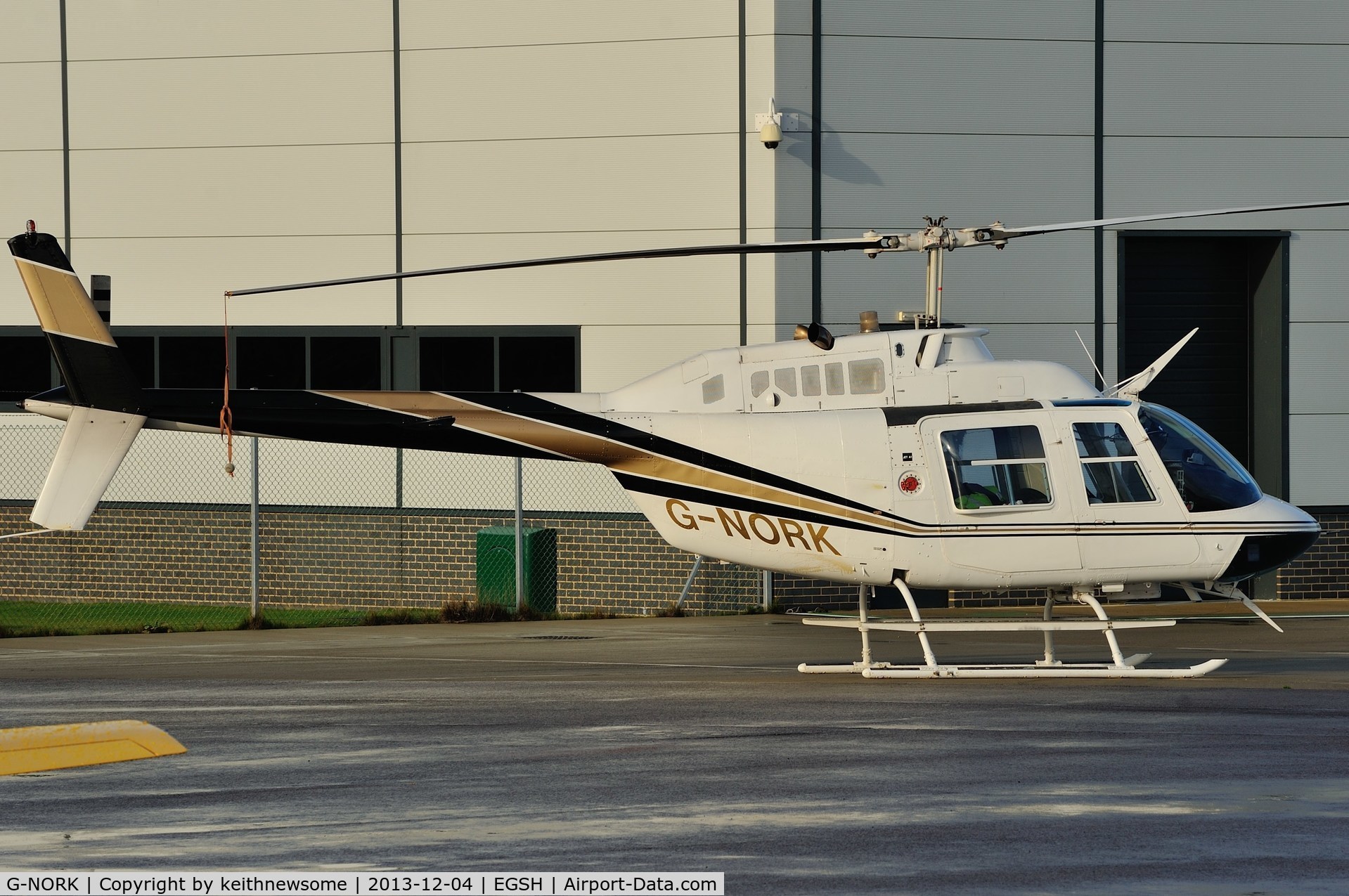 G-NORK, 1982 Bell 206B JetRanger III C/N 3615, Parked in a corner !