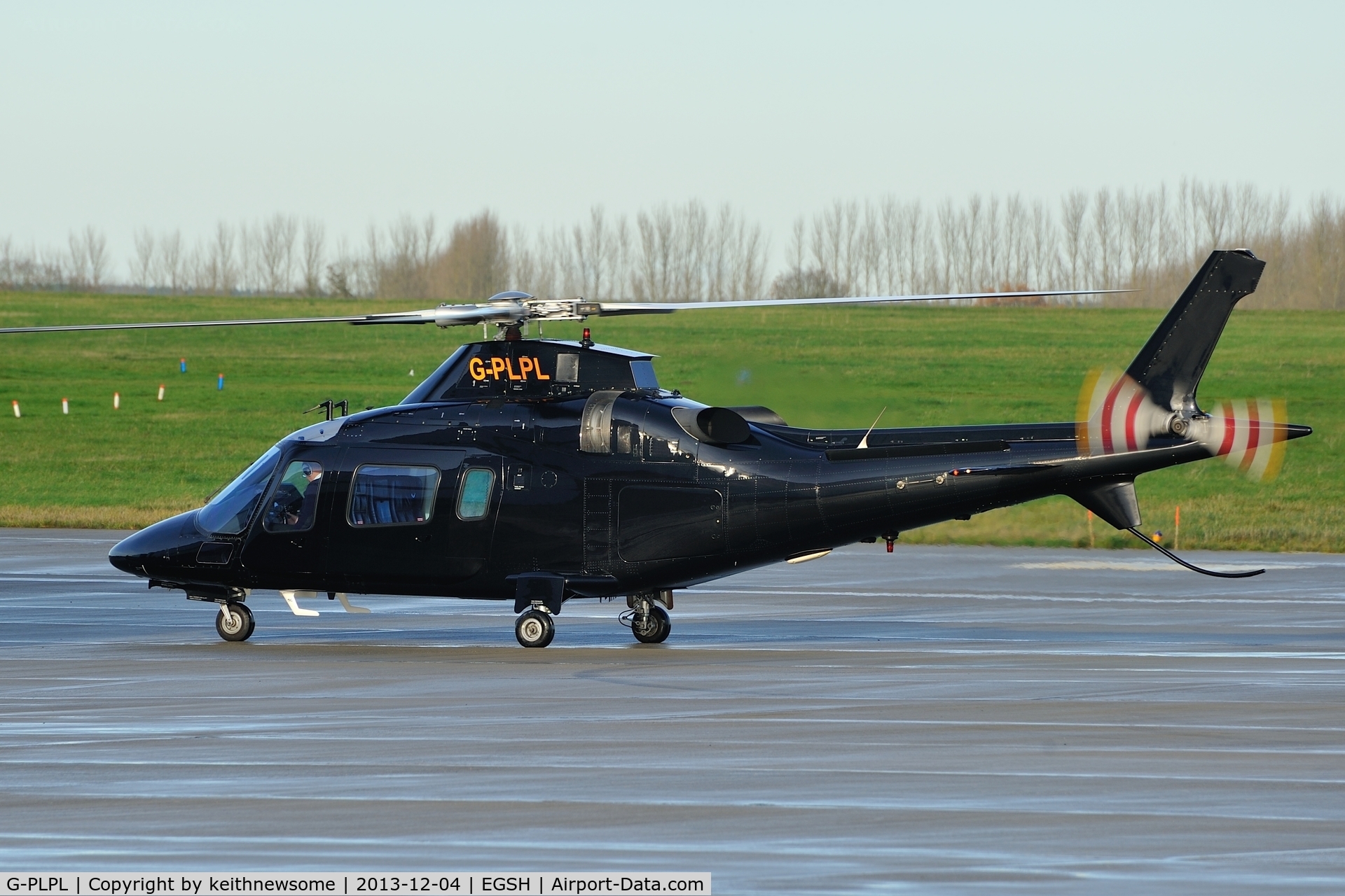 G-PLPL, 2003 Agusta A-109E Power C/N 11168, Arriving in damp conditions !