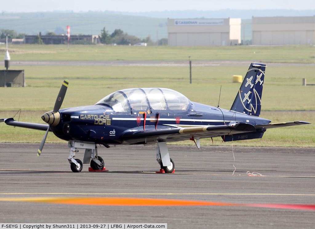 F-SEYG, Socata TB-30 Epsilon C/N 116, Displayed during Cognac AFB Spotter Day 2013