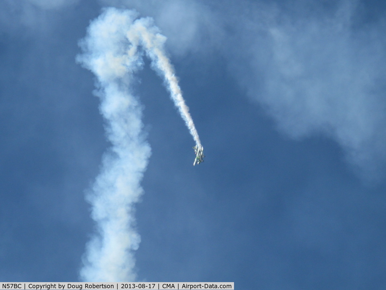 N57BC, 2001 Aviat Pitts S-2C Special C/N 6042, 2001 Aviat PITTS S-2C, Lycoming AEIO-540, aerobatics with smoke