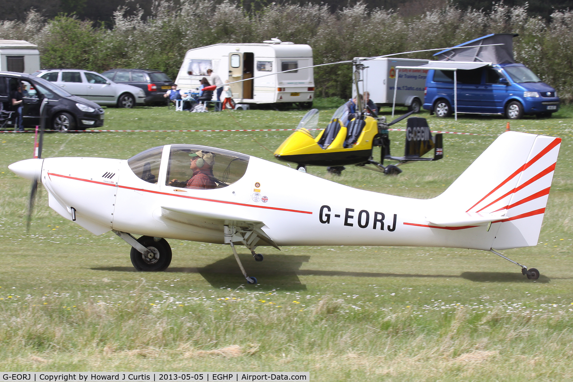 G-EORJ, 2002 Europa Monowheel C/N PFA 247-13139, Privately owned, at the Microlight Trade Fair.