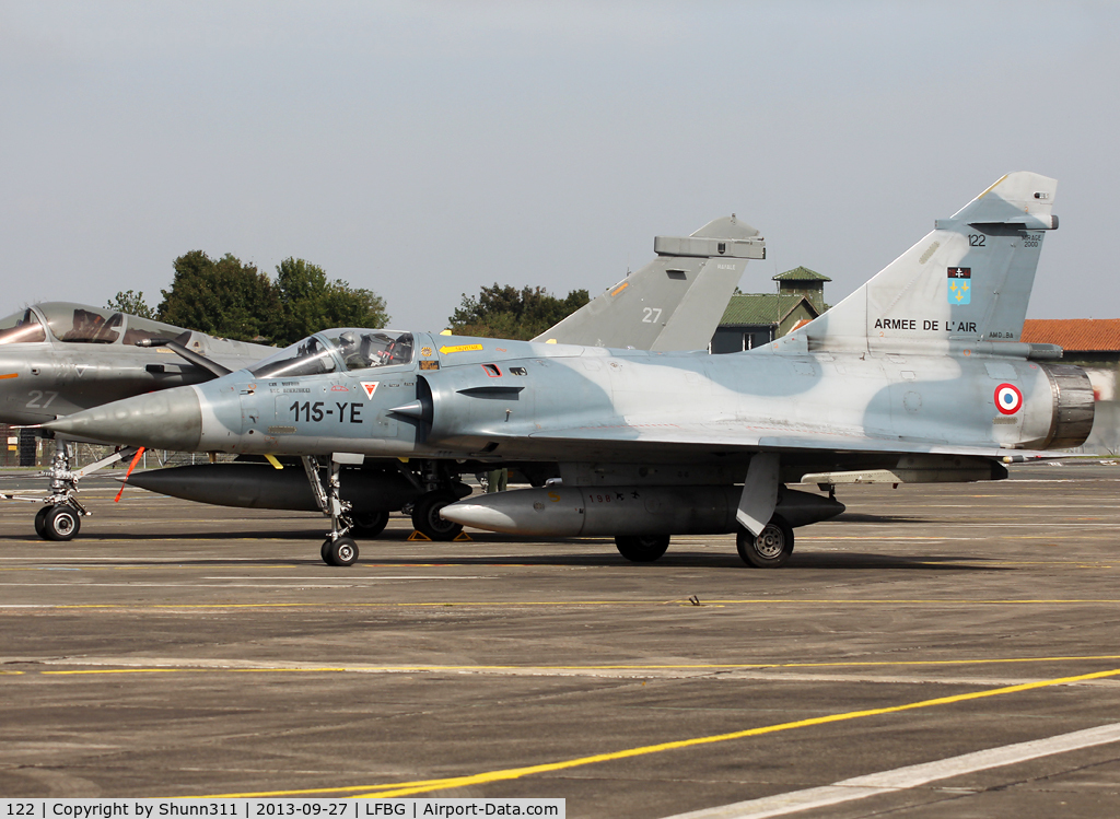 122, Dassault Mirage 2000C C/N 405, Participant of the Cognac AFB Spotter Day 2013... Re-coded as 115-YE