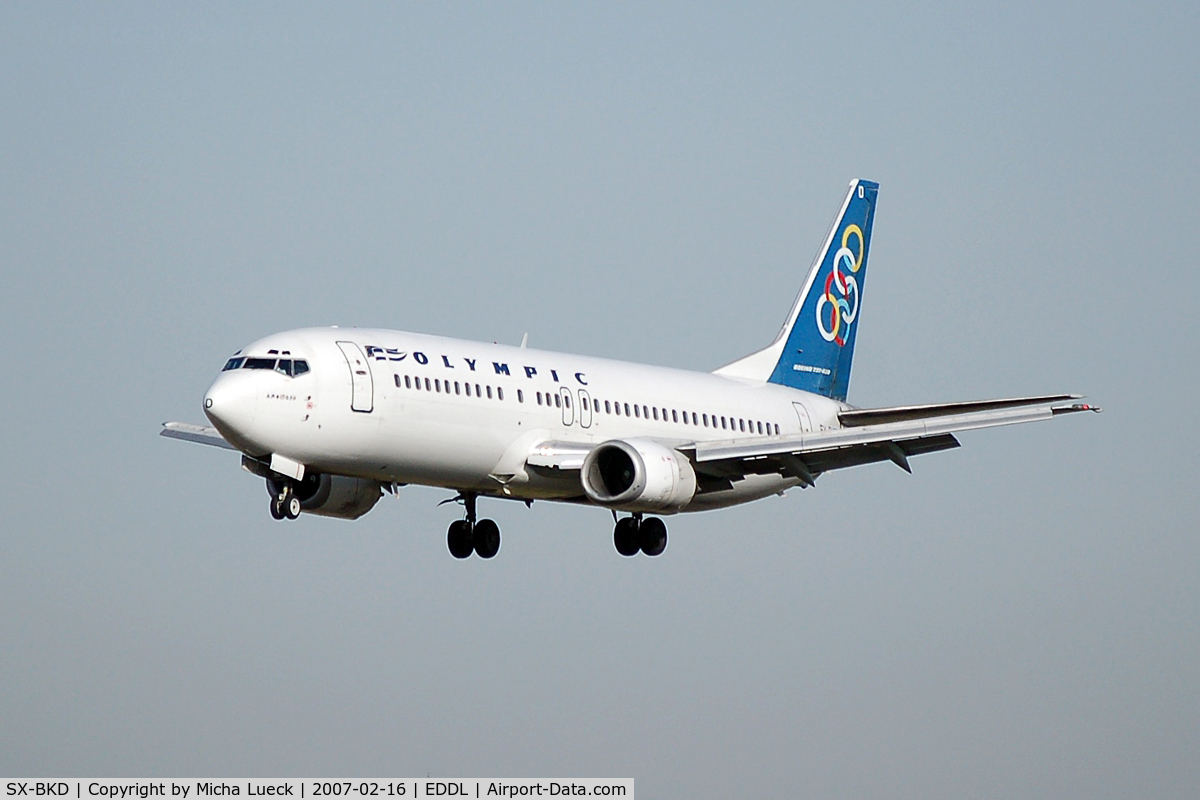 SX-BKD, 1991 Boeing 737-484 C/N 25362, At Düsseldorf