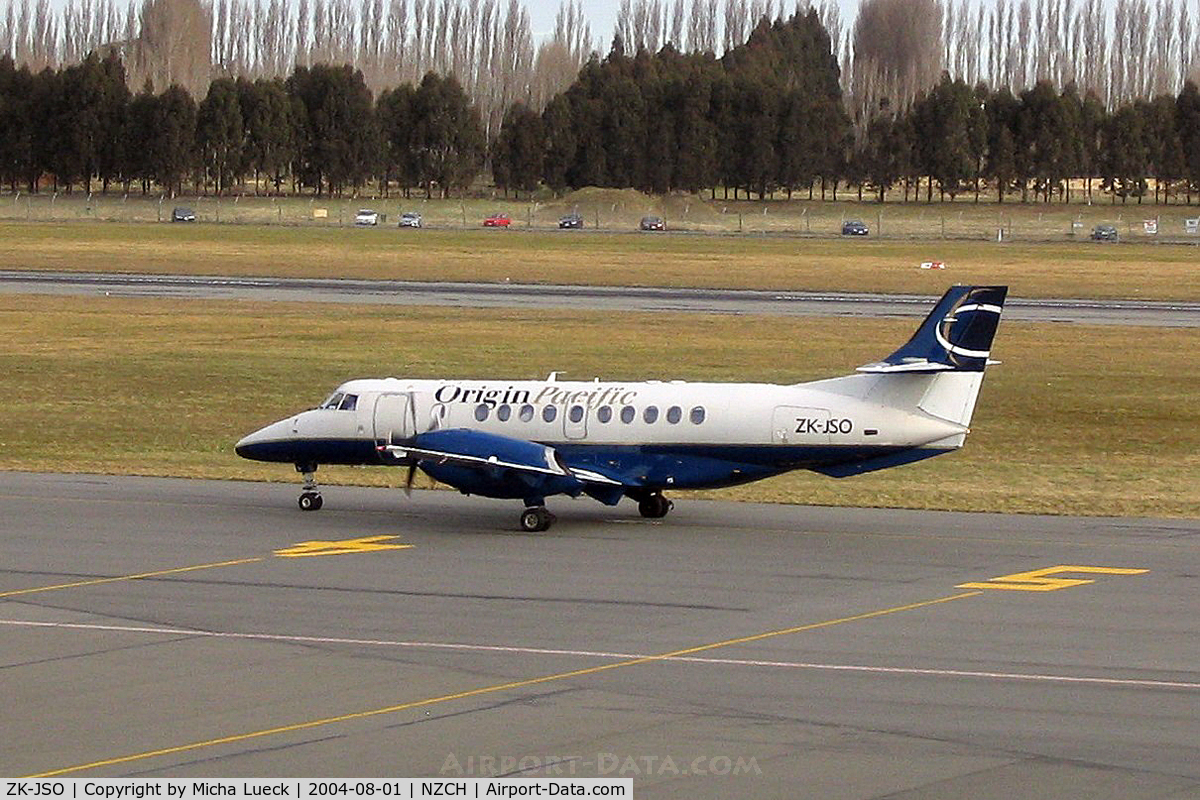 ZK-JSO, 1995 British Aerospace Jetstream 41 C/N 41056, At Christchurch