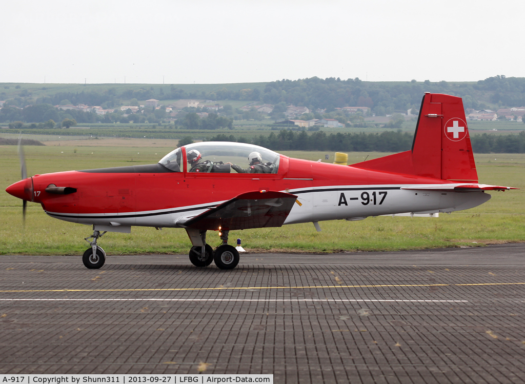 A-917, 1983 Pilatus PC-7 Turbo Trainer C/N 325, Participant of the Cognac AFB Spotter Day 2013